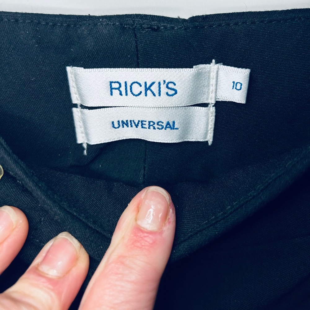 #129 Ricki's Black Universal Pants size 10 inseam 30